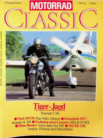 Deckblatt Motorrad Classic (01/1991)